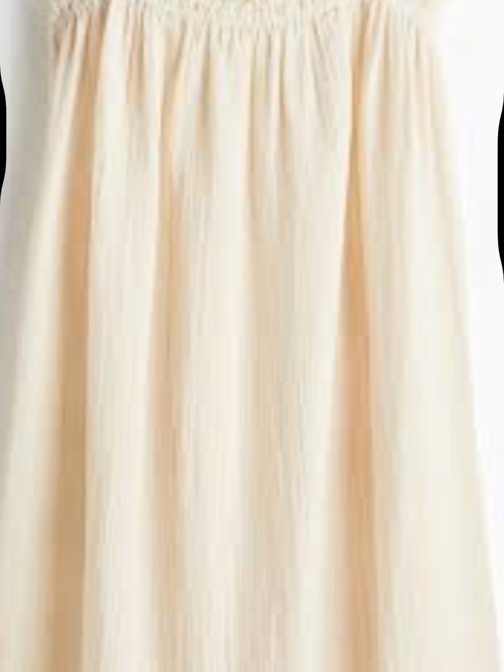 MAJORELLE Cream flowy ruffles midi sundress small